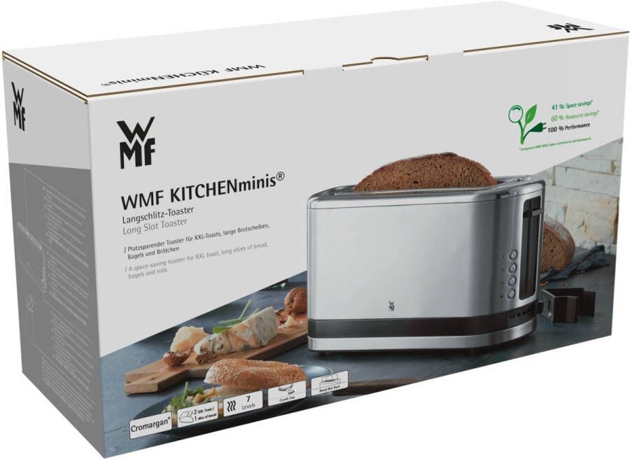 WMF KITCHENminis Broodrooster XXL 0414120011 4 Sneden RVS Instelbare Bruiningsgraad Extra Groot - Foto 2
