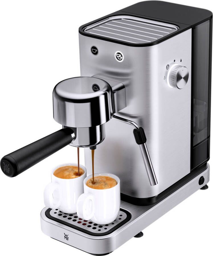 WMF Lono Pistonmachine RVS 15 Bar Melkopschuimer Compact Design
