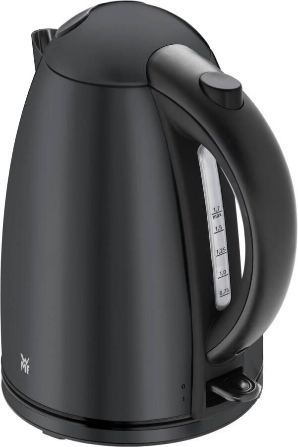 WMF Waterkoker Stelio Deep Black 1 7 l Cromargan verlichte waterniveau-indicator 2400 Watt