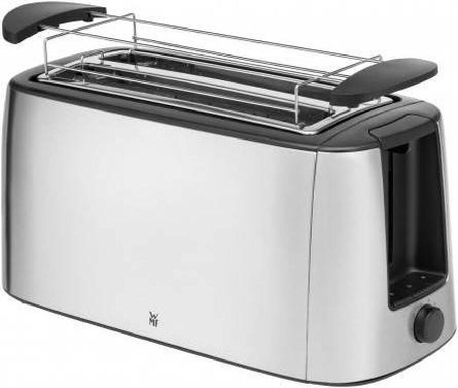 WMF Toaster Bueno Pro dubbele lange sleuf toaster XXL toast broodjesrooster 6 bruiningsniveaus broodcentrering kruimellade cromargan behuizing - Foto 3