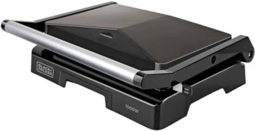 WNHB Elektrische Grill 1000W – Compact Contactgrill met Verstelbare Bovenplaat – Tafelgrill voor Panini Vlees & Groenten