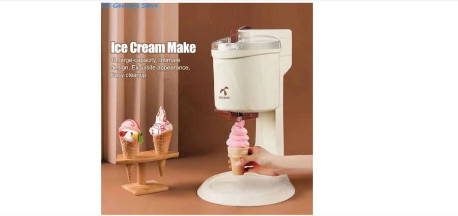 WNHB Elektrische IJsmachine – Automatische IJssneeuwkegel Maker – Fruitijs & Softijs – Voor Kinderen & Thuisgebruik – 220V Zelfgemaakte IJsbereider