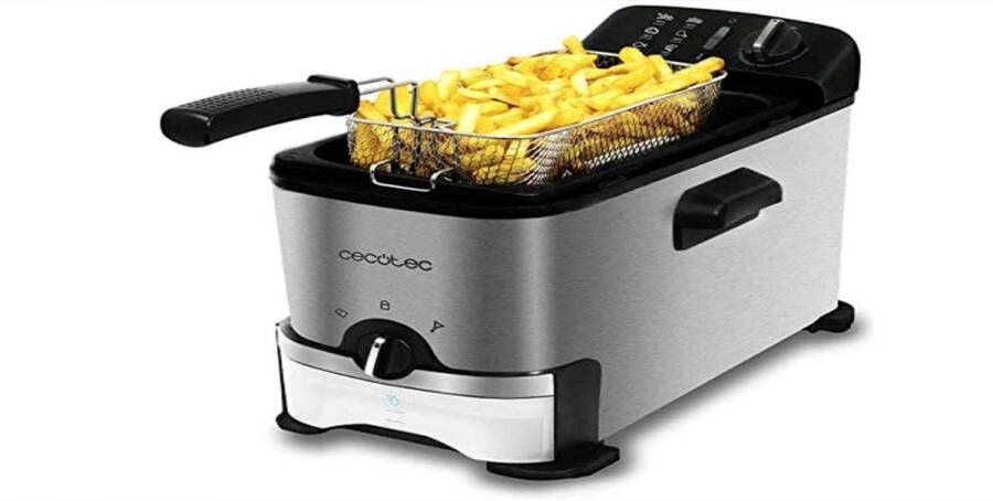 WNHB Friteuse 2000W Frituurpan 3 Liter Profiltersysteem Vaatwasserbestendig