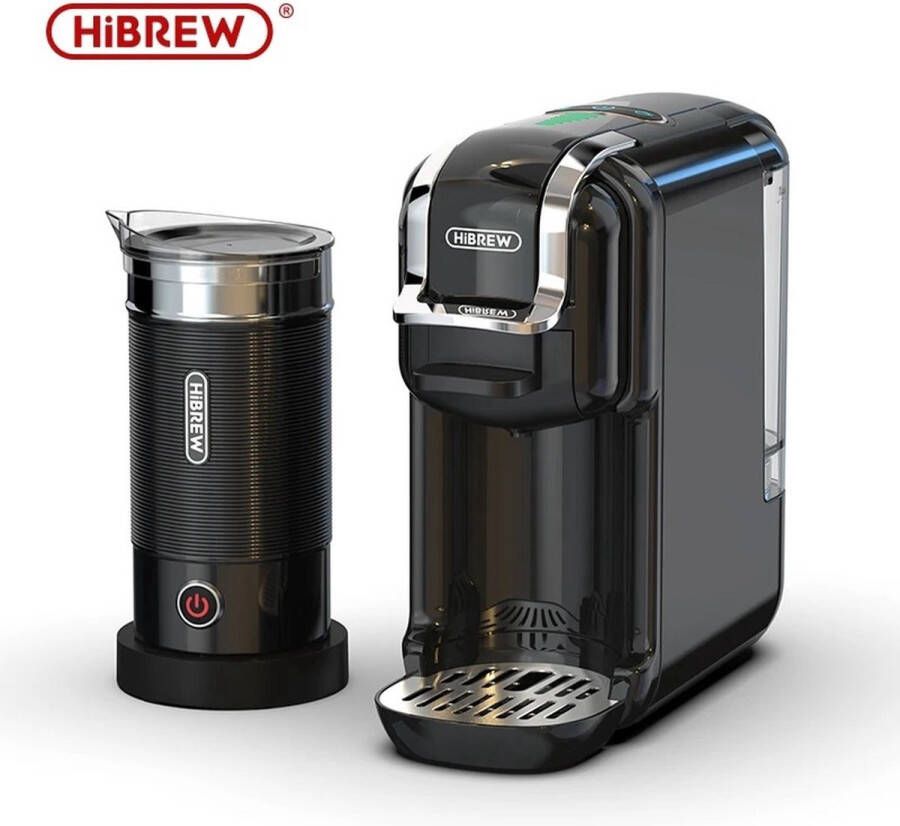 WNHB Koffiezetapparaat 5 in 1 Koffiemachine met melkopschuimer Espressomachine voor cups en gemalen koffie Voor espresso cappuccino en latte