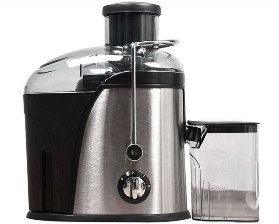 WNHB Sapmaker en Blender Juicemaker voor Fruit en Groente Roestvrijstaal 2 Snelheden Met Filter Krachtige Motor 24x10x24 cm Zilver