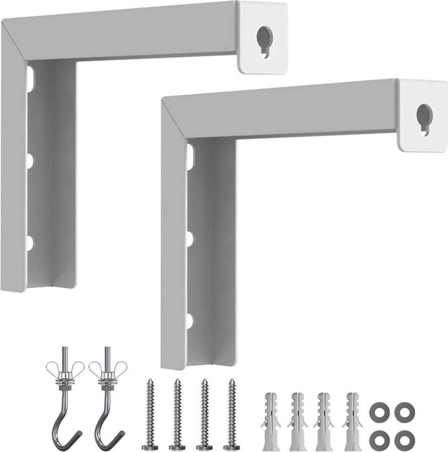 WNHB Universele projectorscherm L-beugel – Verstelbare muur en plafond bevestiging – Met haak voor projectiescherm