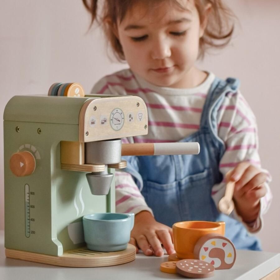 WOOPIE LET'S GO GREEN Houten koffiezetapparaat