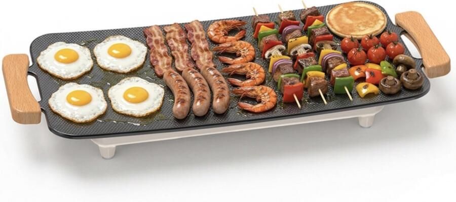 WOOX Gourmet s elektrische grill met antibaklaag van aluminium 1360w