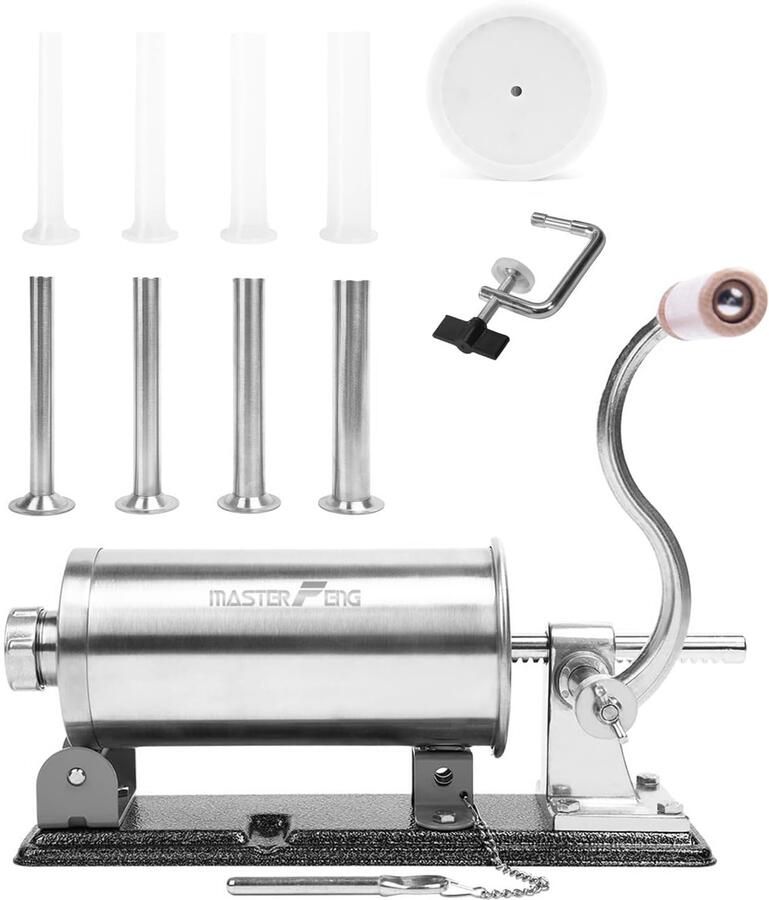 Worstvuller 1 kg 8 vultrechters RVS