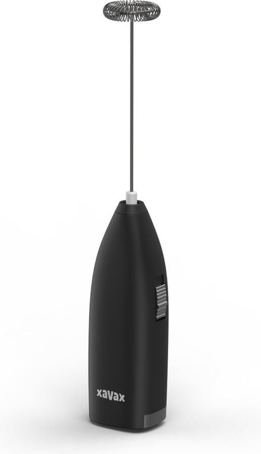 Xavax Elektrische melkopschuimer hand-staaf batterijvoeding klein zwart