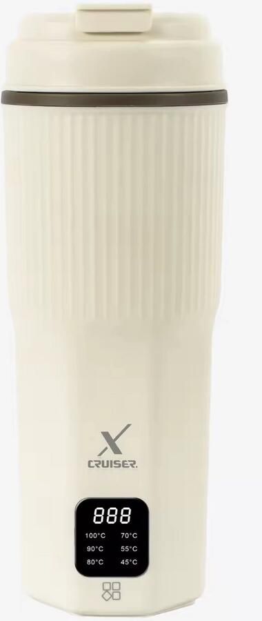 Xcruiser Digitale Reiswaterkoker 450 ml – Draagbare Waterkoker – Temperatuurweergave – Compact & Veilig - Foto 2