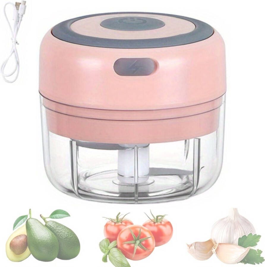 Xerolax Vleesmolen Gehaktmolen Meat Grinder Elecktrisch Machine Foodprocessor Meat Mincer Keukenmixer Keukenmachine Automatisch 100ML Roze