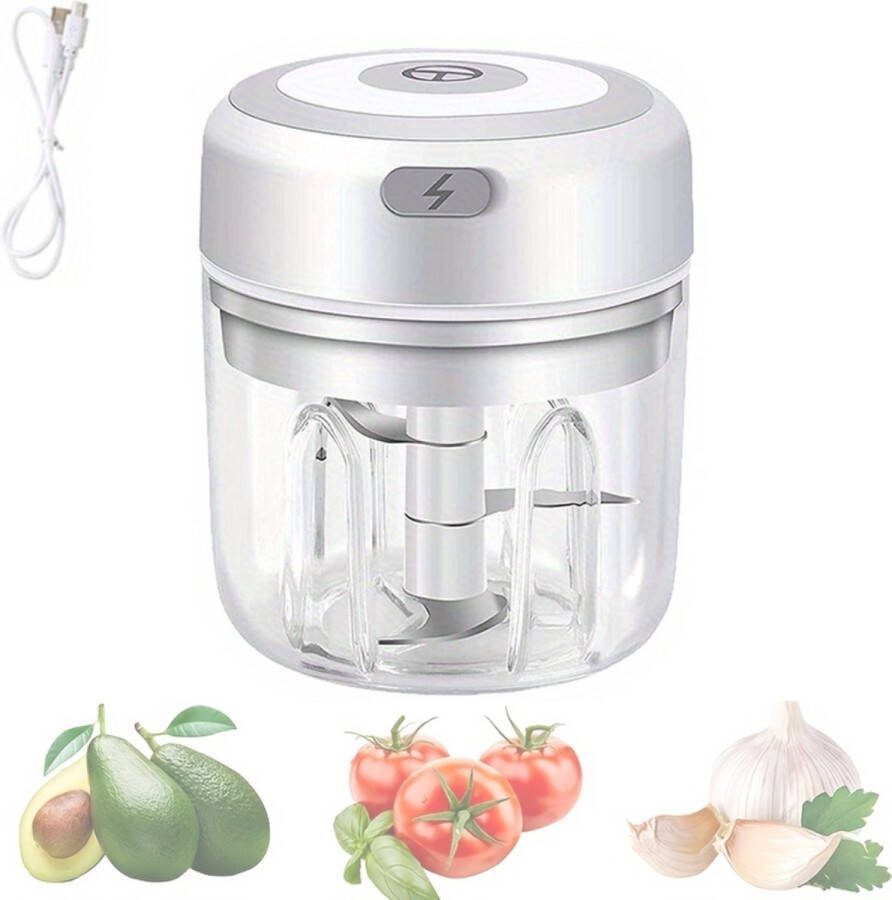 Xerolax Vleesmolen Gehaktmolen Meat Grinder Elecktrisch Machine Foodprocessor Meat Mincer Keukenmixer Keukenmachine Automatisch 250ML Wit