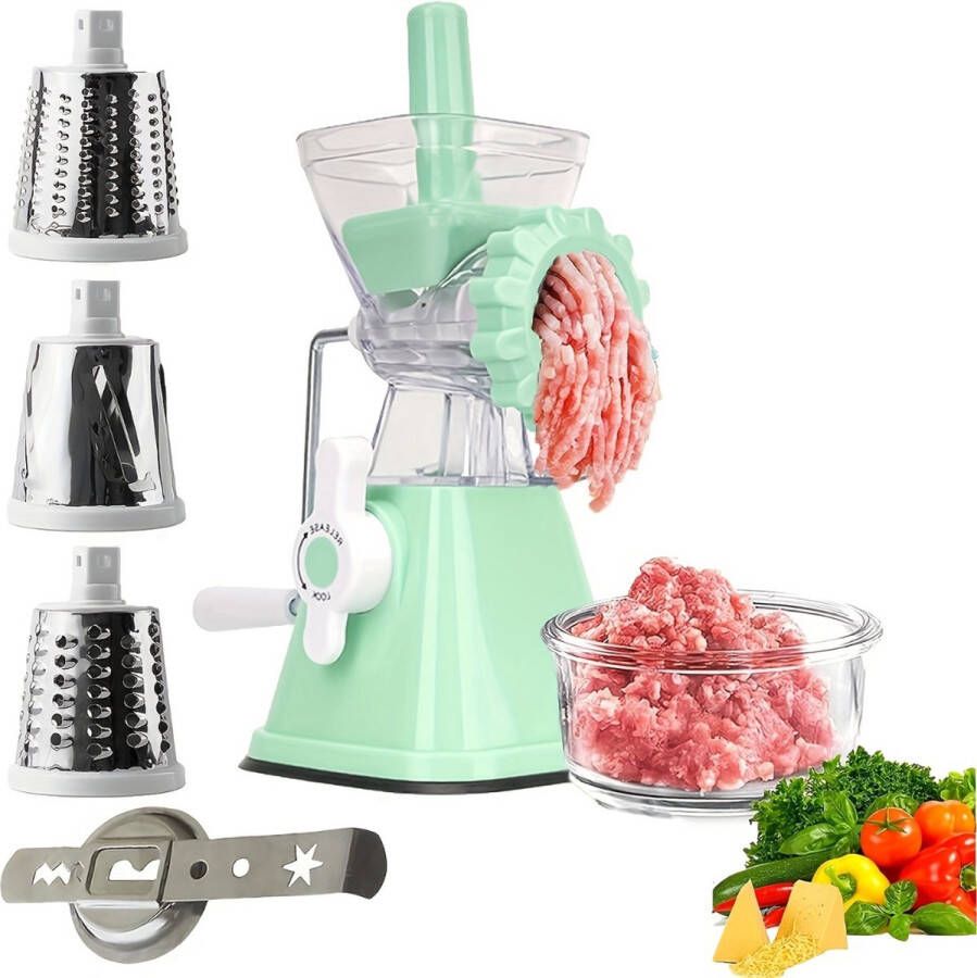Xerolax Vleesmolen Gehaktmolen Meat Grinder Machine Foodprocessor Meat Mincer Keukenmixer Keukenmachine Groen