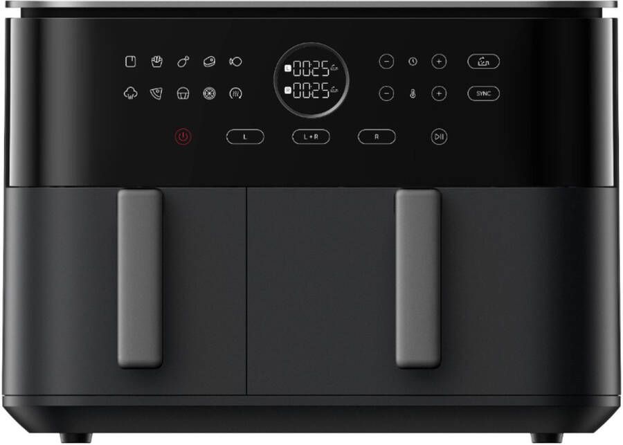 Xiaomi Dual Zone Air Fryer 10L – Twee zones oneindig gemak 2700W 10L inhoud 9 voorgeprogrammeerde standen Touchbediening Gezond & Snel koken