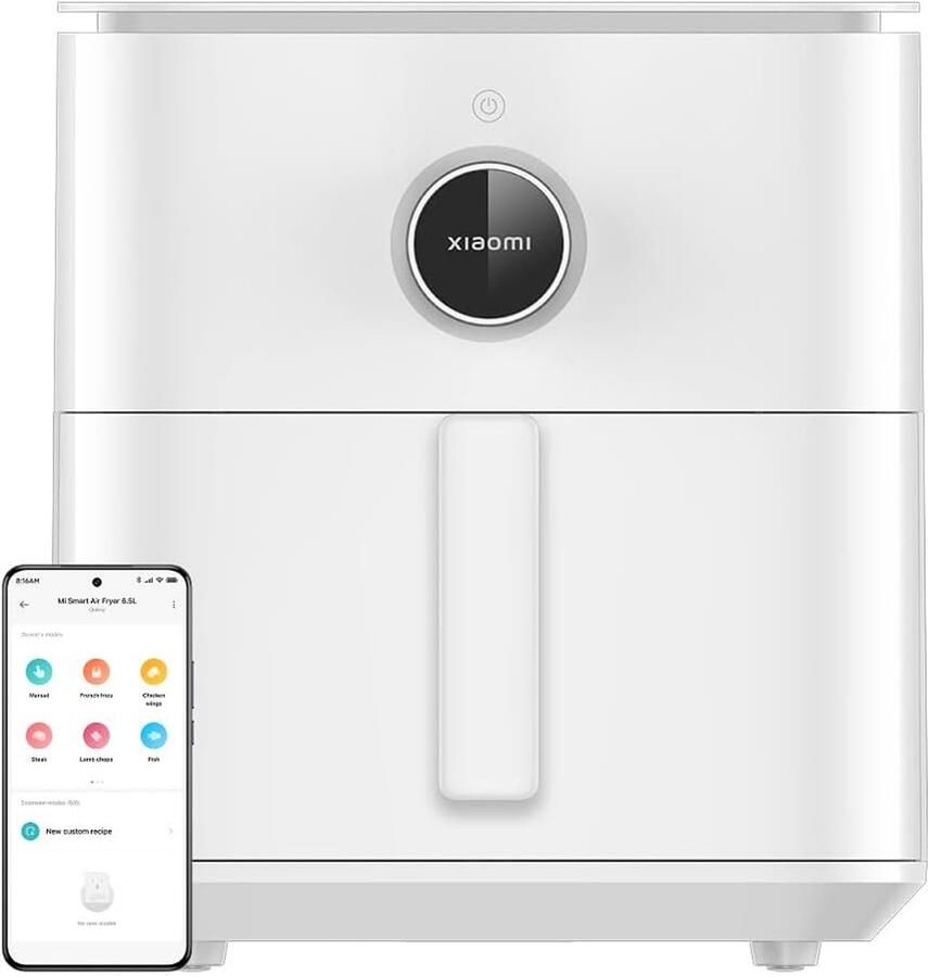 Xiaomi Smart Air Fryer Pro 6.5L EU Wit 1800W 6.5L Binnenste mand diameter 226 x 226 x 135mm