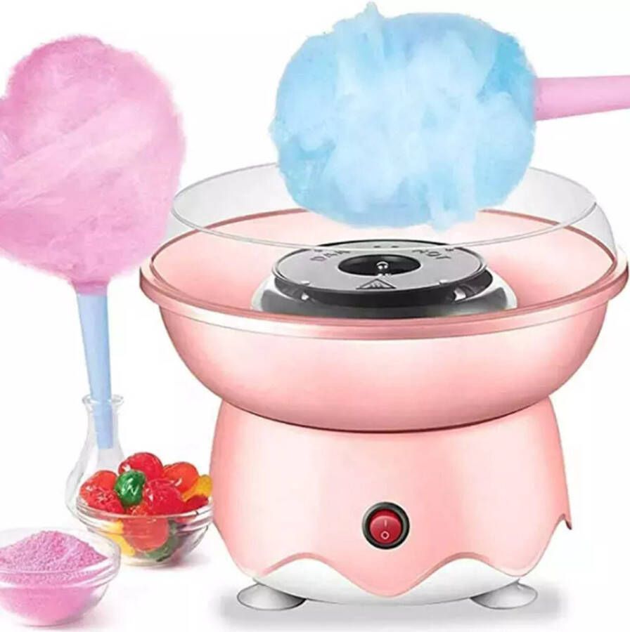 Xtabarya Draagbare suikerspinmachine voor kinderen Efficiënte verwarming Mini suikerspinmachine Verjaardag Familiefeest Kerstcadeau pink - Foto 1
