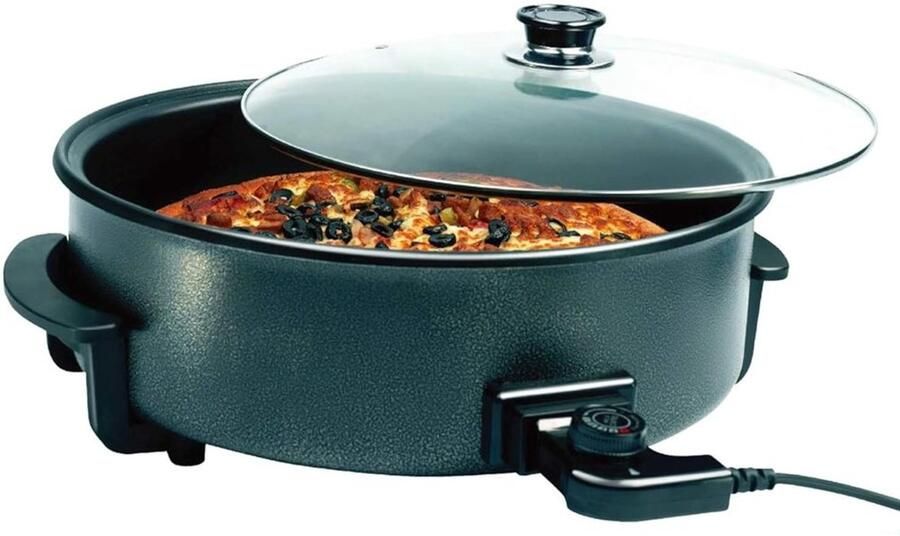 XXL Elektrische Pan 42cm Ideaal voor Feestjes en Grote Gerechten