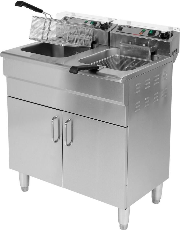 Yato Professionele Dubbele Elektrische Friteuse 2 × 11 5 liter (400 Volt)