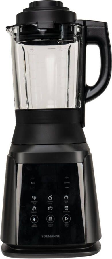 Ydemanne Multifunctionele Soepmaker & Blender 1.75 Liter Verwarmingselement 8 Programma s 1200W Glazen Kan Incl. Schoonmaakfunctie