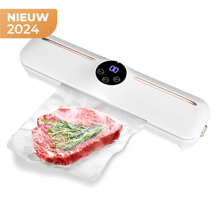 Ye Vacuum Sealer Voedselverpakking Inclusief 5 Vacuumzakken Gebruiksvriendelijk Langere Versheid