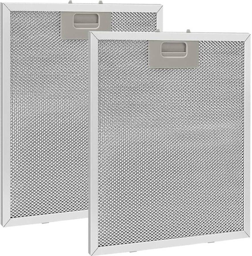 Ynkkvre -Aluminium Vetfilter voor Afzuigkap 32x26 cm – Herbruikbaar & Vaatwasserbestendig Universeel Filter voor Kookafzuiging
