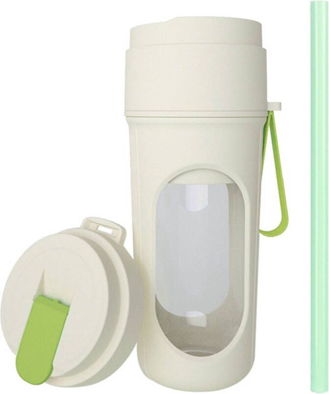 Ynkkvre Draagbare Smoothie Blender met 12 Messen – Krachtige USB-Oplaadbare Mini Blender BPA-vrij 450 ml Ideaal voor Shakes & Smoothies Onderweg