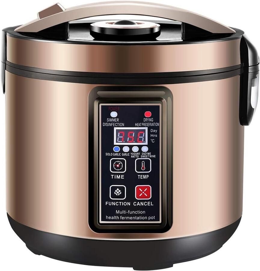 Yoghurtmaker Roestvrij staal 6 L Professionele Fermenter voor Zwarte Knoflook en Meer Voor Thuisgebruik
