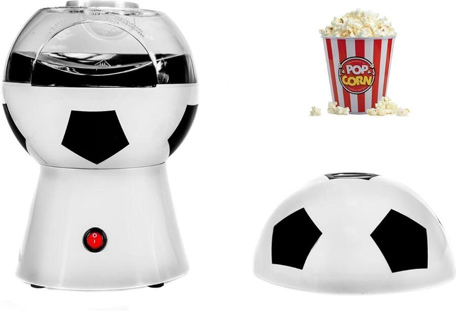 YOR Popcorn Machine Popcorn maker Popcornmais Machine Wit Zwart 30cm x 30cm x 20cm; 1.2 kg