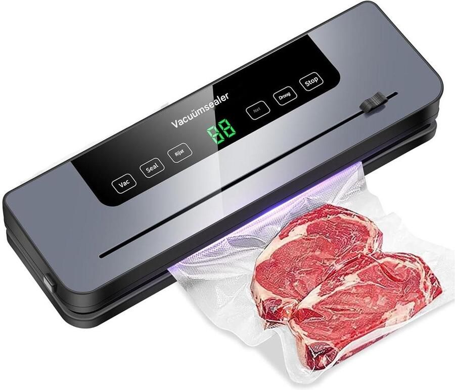 YOZHIQU Vacuümsealer 7-in-1 Voedselvacuümsealer Professionele vacuümsealer Met snijblad Ideaal voor het bewaren van voedsel in keukens en restaurants