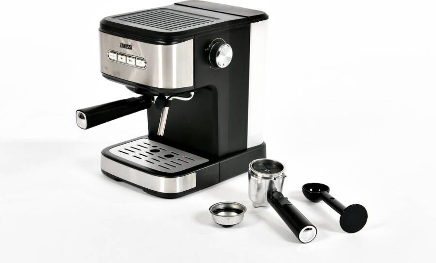 Zanussi CK114N Aroma Grande Barista Italian Espressomachine met stoompijpje 20 bar 1.25L Zwart Inox - Foto 1