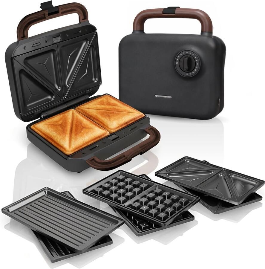 Zavio Contactgrill Tosti Apparaat Tosti-ijzers Panini Grill