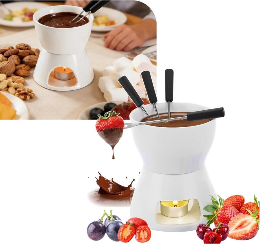 Zavio Fondueset Fondue Fonduepan