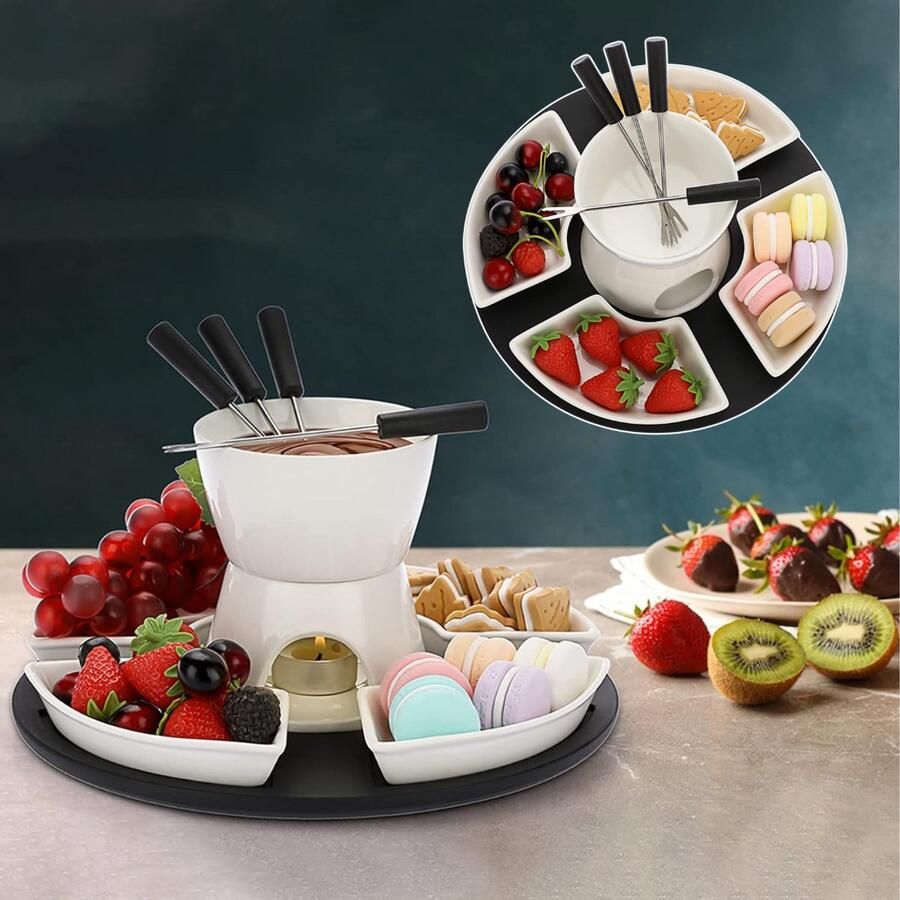 Zavio Fondueset Fondue Fonduepan