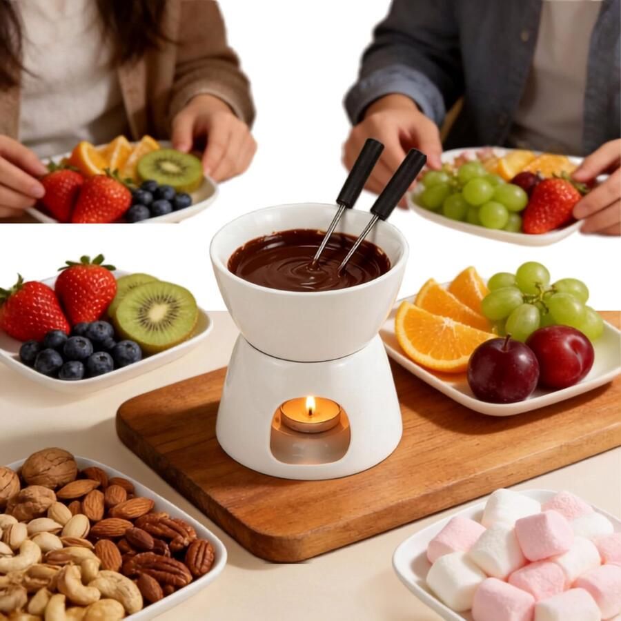 Zavio Fondueset Fondue Fonduepan