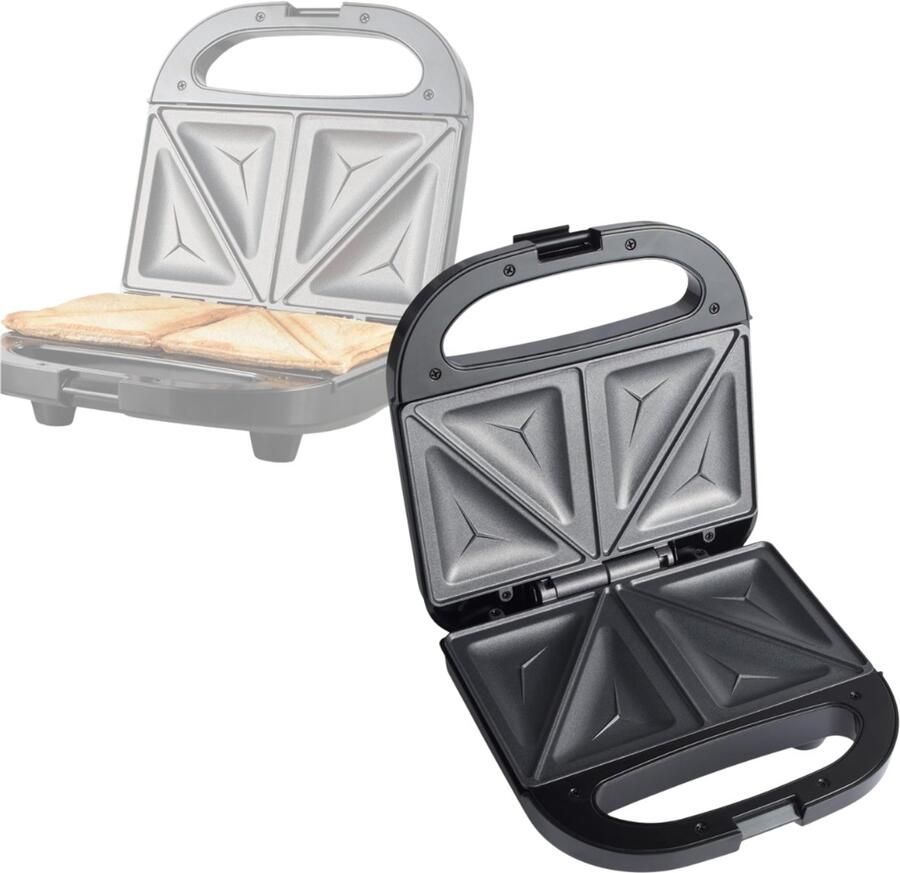 Zavio Tosti Apparaat Broodrooster Tosti IJzer