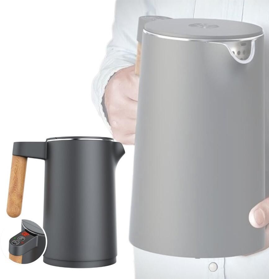 Zavio Waterkoker met Temperatuurregeling Heetwaterdispenser Waterkoker RVS
