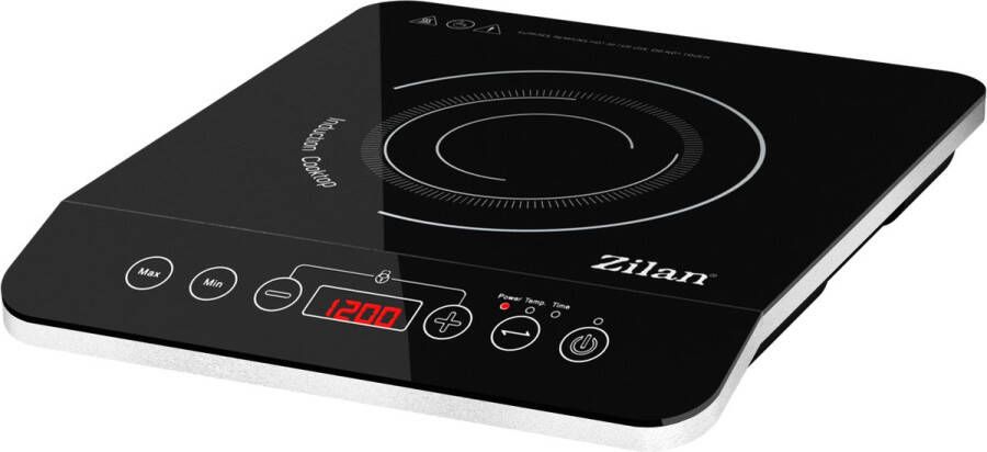 Zilan Inductiekookplaat ZLN8078 – 2000W – Vrijstaand – Glaskeramisch – 10 standen – Timer & Kinderbeveiliging