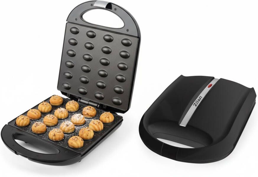 Zilan ZLN-2816 Notenkoekjesmaker XL Wafelnootjes maker – 1600 W – Cake Pop Maker– Anti-aanbak & Cool-Touch – Zwart - Foto 2