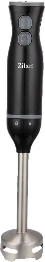 Zilan ZLN5220 Staafmixer – 250 Watt – 2 Snelheden – RVS Hand Blender – Afneembare Staaf – Turbo-functie – Zwarte Staafmixer