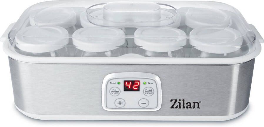 Zilan ZLN6104 Yoghurtmaker – Elektrische Yoghurtmachine met Timer en Temperatuurregeling – 1 liter inhoud – Voor Verse en Biologische Yoghurt – BPA vrij