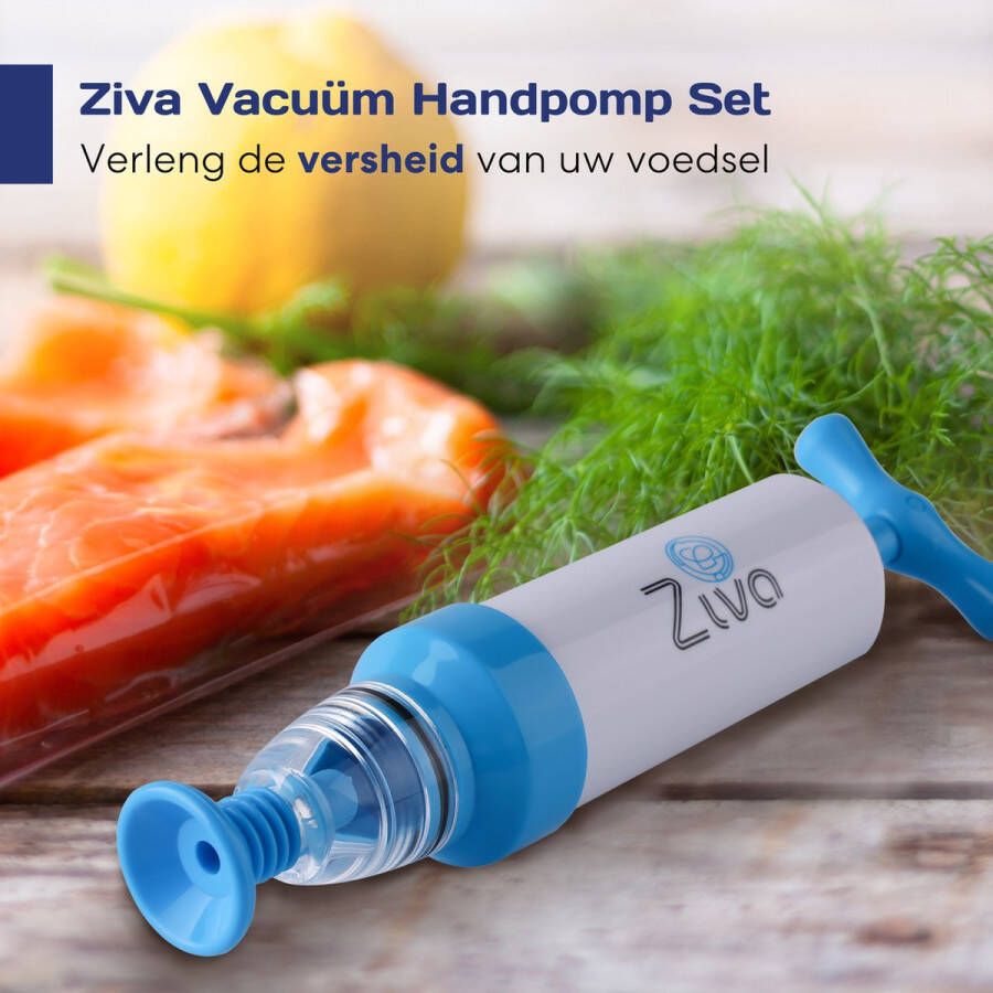 Ziva Handmatige Vacuümpomp -Draagbare Mini Heat Sealing Machine met klemmen voor het afsluiten van de vacuümzak en Hersluitbare zakken - Foto 2