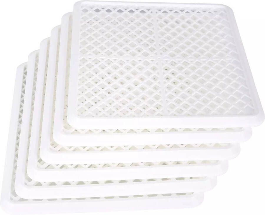 Ziva Kunststof droger trays (6 stuks) voor Zephyr voedseldroger droogoven dehydrator voedselveilig 100% BPA-vrij vaatwasserveilig - Foto 1
