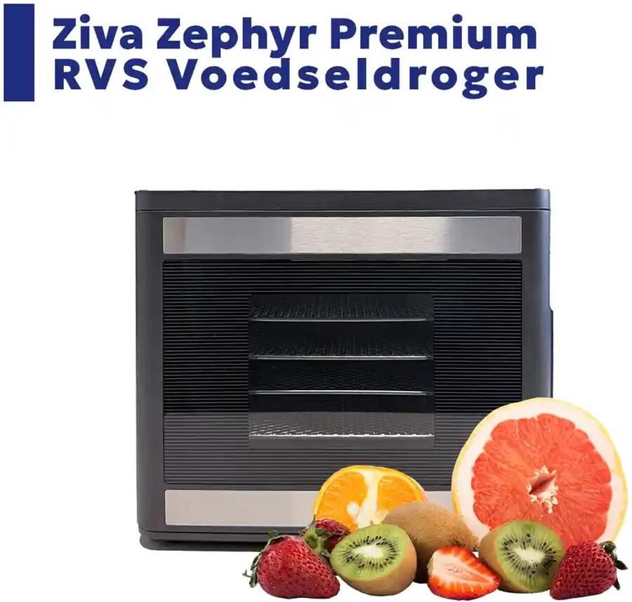 Ziva Zephyr Premium RVS Voedseldroger