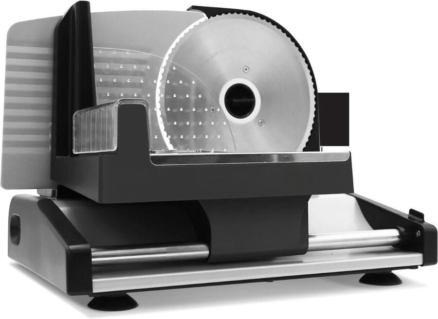 ZMR Vleessnijmachine Snijmachine Allessnijder Vlees Snijmachine voor Thuis Zwart 28cm x 26cm x 36cm