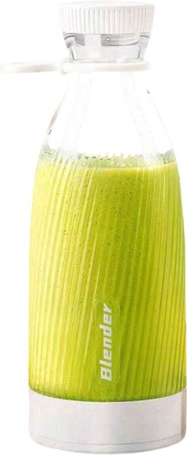 Zonder merk S&E 500ml Draagbare Juicer Blender – Oplaadbare Mini Smoothie Maker met 6 Messen en Veiligheidsvergrendeling