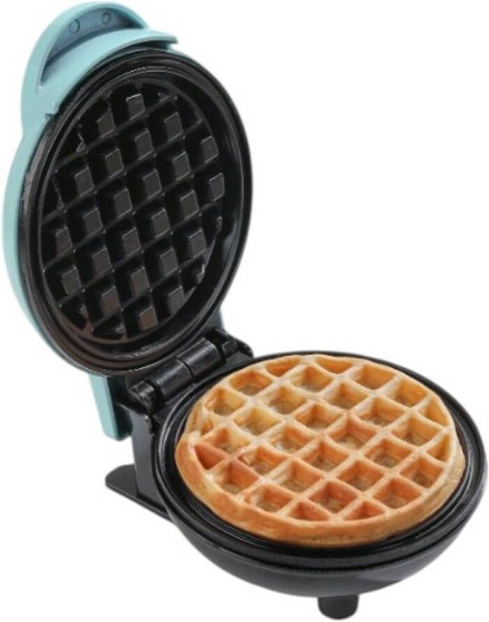 Zonder merk S&E Compacte Mini Wafelmaker – Voor Snel & Zoet Genot Blauw