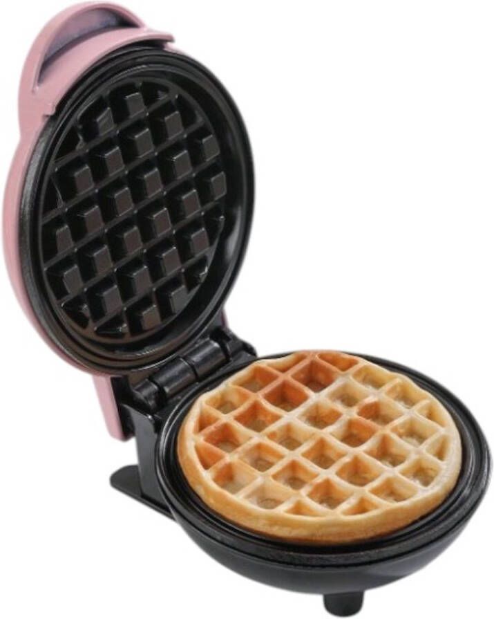 Zonder merk S&E Compacte Mini Wafelmaker – Voor Snel & Zoet Genot Roze