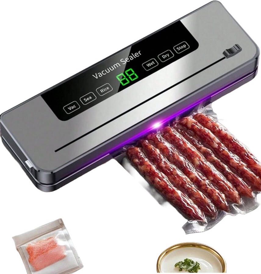 Merk zonder merk S&E Elektrische Vacuüm Sealer – Voedselvershoudsysteem met UV-Sterilisatie & Snijfunctie