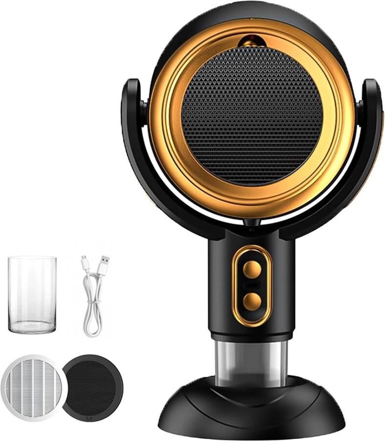 Dnntunk Draagbare Afzuigkap Sterke Zuigkracht Laag Geluidsniveau Sterke Adsorptie Geschikt voor Open Keukens en Koken op Balkons Zwart